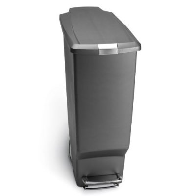 SIMPLEHUMAN Poubelle &eacute;troite &agrave; p&eacute;dale 40l 