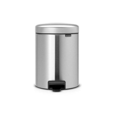 BRABANTIA Poubelle Newlcon 5l inox -  - Argent - Inox