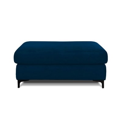  Pouf Fiesole Velours Bleu - Bleu