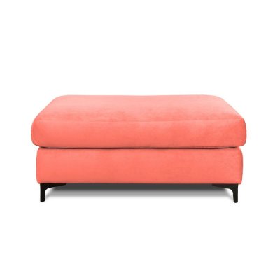  Pouf Fiesole Velours Rose - Rose