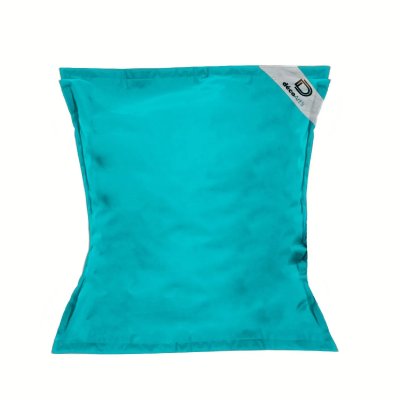 DECO ARTS Pouf G&eacute;ant XXL D&eacute;houssable, Flottant pour Piscine, Bleu Cara&iuml;bes