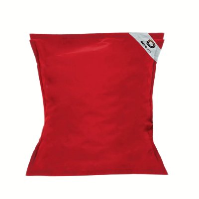 DECO ARTS Pouf G&eacute;ant XXL D&eacute;houssable, Flottant pour Piscine,  Rouge