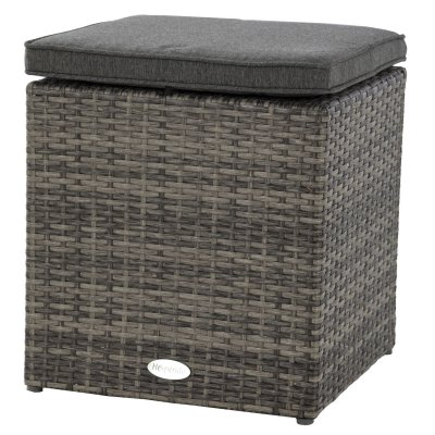 HESPERIDE Pouf Mayari Terre d Ombre Gris - Hesp&eacute;ride - Terre d'ombre