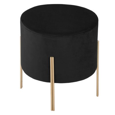 ATMOSPHERA Pouf &Oslash; 34 cm LIVEA Noir