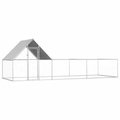 VIDAXL Poulailler 6 x 2 x 2 m Acier galvanis&eacute;  n/a
