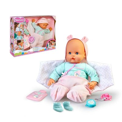 NENUCO Poup&eacute;e B&eacute;b&eacute; Famosa  Accessoires Interactif Capteur de temp&eacute;rature