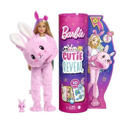 BARBIE Poup&eacute;e Cutie Reveal Lapin  Mattel - La Poup&eacute;e + Accessoires