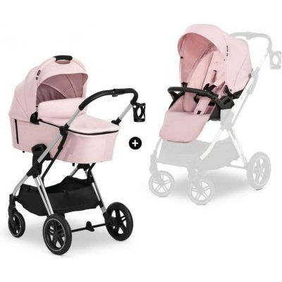 HAUCK Poussette Shopping Vision X Set Silver Melange Rose