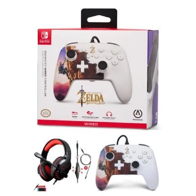 POWERA Power A Manette SWITCH + Casque PRO H3 Rouge