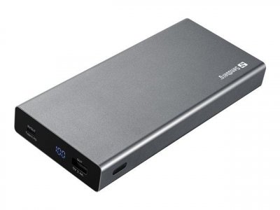 SANDBERG Powerbank - Banque d'alimentation - 1 x batterie - Lithium Ion - 20000 mAh - 74 Wh