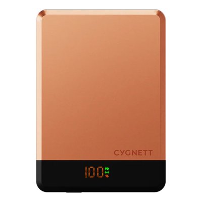 CYGNETT Powerbank MagSafe Magn&eacute;tique 10000mAh avec port USB-C Rose gold - Neuf