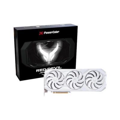 PowerColor Red Devil Spectral White AMD Radeon RX 9070 XT 16GB GDDR6 