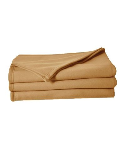 POYET MOTTE POLECO Couverture polaire Polyester Sable 220 x 240 cm