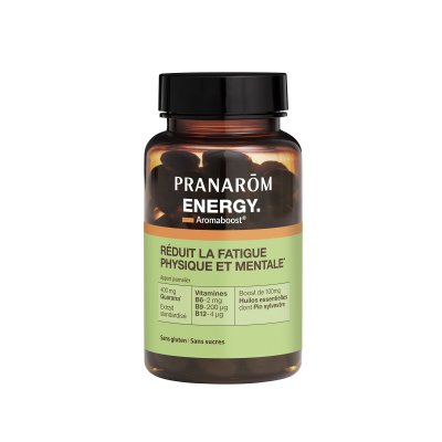 Pranarom Aromaboost Energy - Fatigue Physique et Mentale 60 Capsules