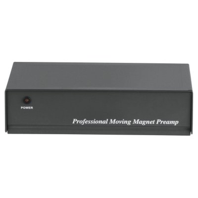 HAMA Pr&eacute;amplificateur phono st&eacute;r&eacute;o PA 506 + alimentation secteur 230V/50 Hz, Noir