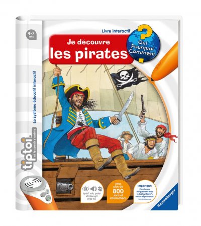 RAVENSBURGER Premier Age Tiptoi - Je D&eacute;couvre Les Pirates