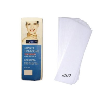 BEAUTYBOULOGNE Premium Extra Waxing Strips 20x7 cm 100 gr 100 unit&eacute;s