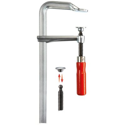 BESSEY Presse &agrave; vis tout acier avec poign&eacute;e bois GZ 120/60 mm GZ12 