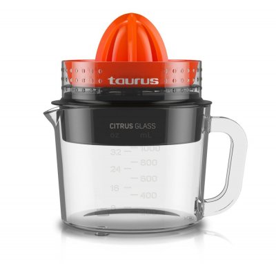 TAURUS PRESSE AGRUMES CITRUS GLASS 30W - BOL 1L - 2 C&Ocirc;NES