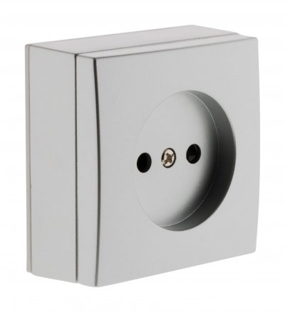 ZENITECH Prise 2P 10A saillie Gris - Bel'Vue