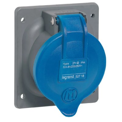 LEGRAND Prise Tableau 32 Amp&egrave;res 2P+T Ip44 Bleu -  Hypra Eu 52718