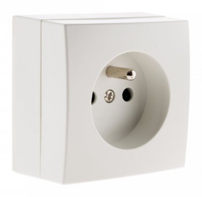 ZENITECH Prise  2P+T 16A saillie Bel'Vue - Blanc