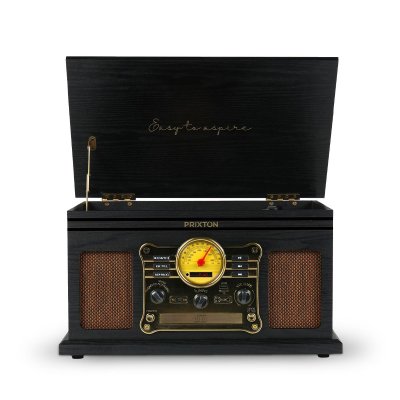 PRIXTON  - Platine Vinyle Century Bluetooth - Reproduit Et Convertit Des Vinyles-cd-mps-cassette-usb