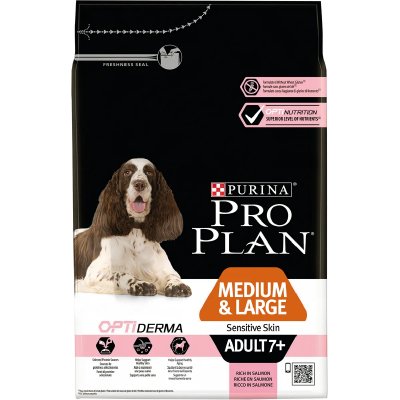 PRO PLAN  Medium & Large Sensitive Skin Adult 7+ pour Chien 2 x 14 kg 
