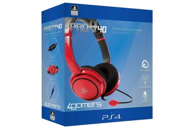 SONY DADC CZ REP SRO Pro4-10 stereo gaming headset - red (ps4/playstation vita)