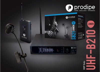 PRODIPE  PACK UHF DSP SB21 LANEN - Syst&egrave;me UHF B210 + Micro saxophone