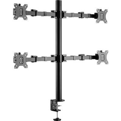 SPEAKA PROFESSIONAL Professional SP-MM-540 x4 Support d&eacute;cran 43,2 cm (17) - 81,3 cm (32) inclinable + pivotant