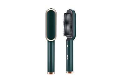 YOKULI Professionnel tourmaline c&eacute;ramique bigoudi brosse cheveux peigne d&eacute;frisants fer &agrave; friser vert 