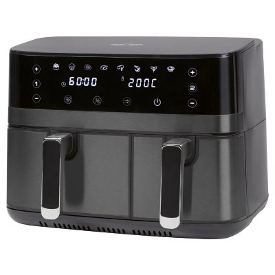 PROFICOOK Profi Cook PC-FR 1295 H Friteuse &agrave; air chaud 9 l 2700 W 2 thermostats s&eacute;par&eacute;s noir, inox