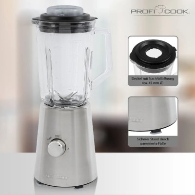 PROFICOOK Profi Cook PC-UM 1213 501213 Mixeur sur pied acier inoxydable