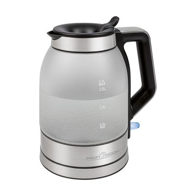 PROFICOOK Profi Cook PC-WKS 1215 G Bouilloire sans fil, protection contre la surchauffe acier inoxydable, noir