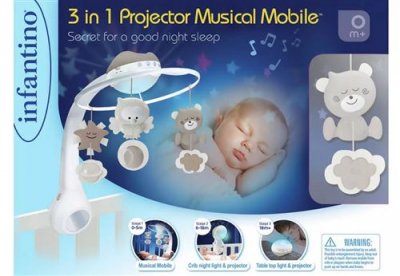 INFANTINO Projecteur Musical Mobile 3 en 1  Douce Nuit