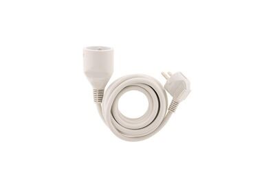 ZENITECH Prolongateur 16A 2P+T HO5VV-F 3G1,5mm&sup2; Blanc 10m - 