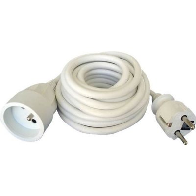 ZENITECH Prolongateur 16A 2P+T HO5VV-F 3G1,5mm&sup2; Blanc 5m - 