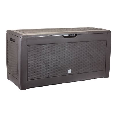 PROSPERPLAST  Wicker Style Garden Chest 310l 119x48x60 Cm Marron