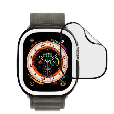 Protection d'Ecran 3D Watch Ultra avec Applicateur Souple Antichoc Transparent