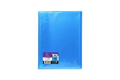 EXACOMPTA Protege Documents Soude - 21 X 29.7 - 80 Vues - Pochettes Crital Lisses - Turquoise