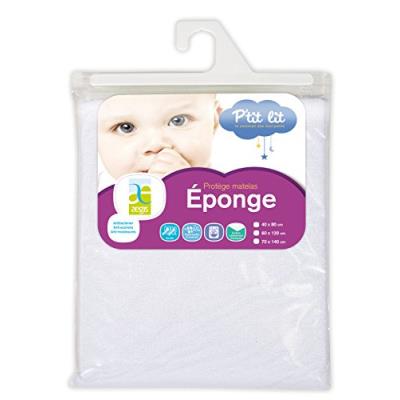 P TIT LIT Prot&egrave;ge matelas enfant 70x140cm imperm&eacute;able &eacute;ponge anti-acariens