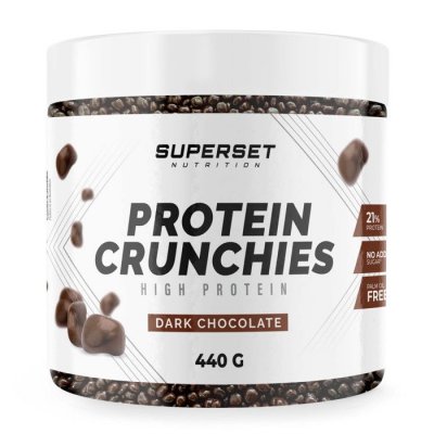 SUPERSET NUTRITION PROTEIN CRUNCHIES (550g)  Desserts Chocolat Noir  Chocolat Noir