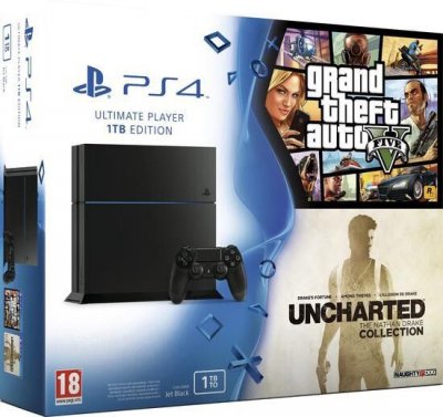 Ps4 1 To + Gta V + Uncharted The Nathan Drake Collection - Ultimate Player 1tb Edition