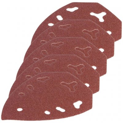 FERM PSA1008 Papier abrasif G120 (5 pcs) - pour ponceuse &agrave; paume - 
