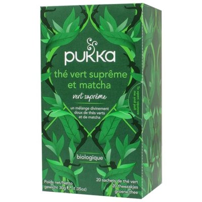 PUKKA  - Assortiment th&eacute; vert, th&eacute; noir et infusion 80 sachets - 