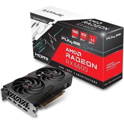 SAPPHIRE Pulse Amd Radeon Rx 6600 Gaming 8gb Gddr6 Hdmi / 3 Dp