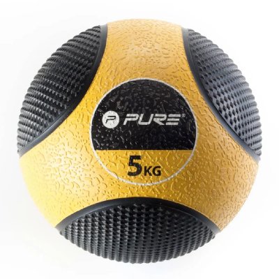 PURE2IMPROVE  Medicine Ball 5 kg jaune / noir