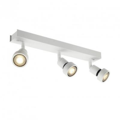 SLV PURI 3 plafonnier, blanc mat, GU10, max. 3x50W, anneau d&eacute;co inclus