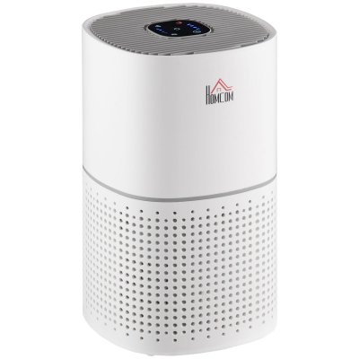HOMCOM Purificateur d'air 50 W 4 vitesses filtre HEPA, charbon actif